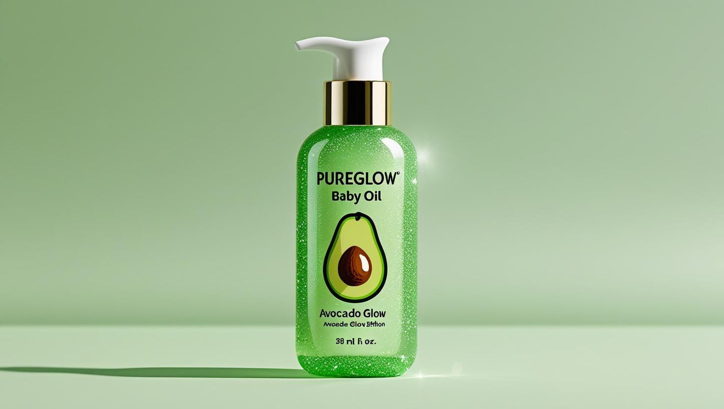 PureGlow Baby Oil – Avocado Glow Edition 🥑