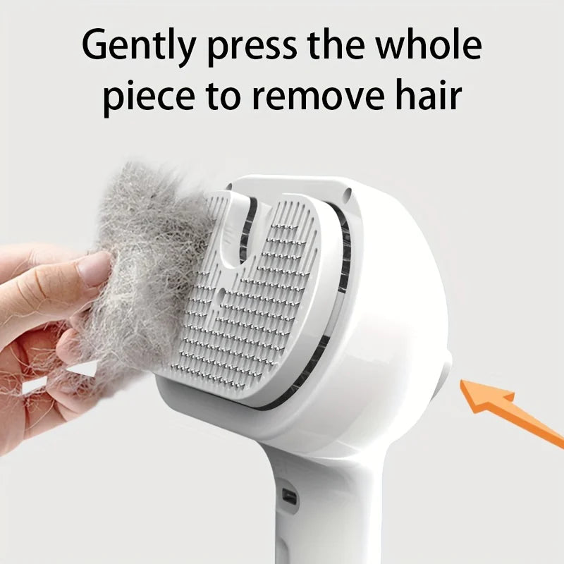 Electric Pet Hair Removal Grooming Brush