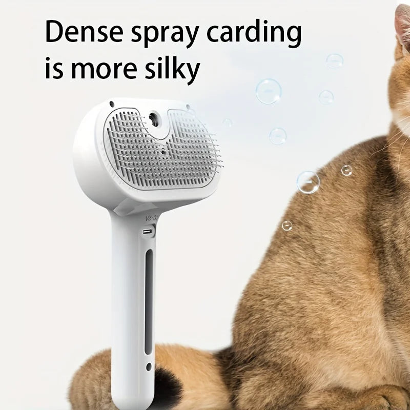 Electric Pet Hair Removal Grooming Brush