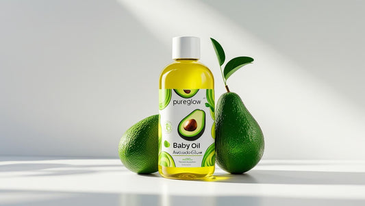 PureGlow Baby Oil – Avocado Glow Edition 🥑