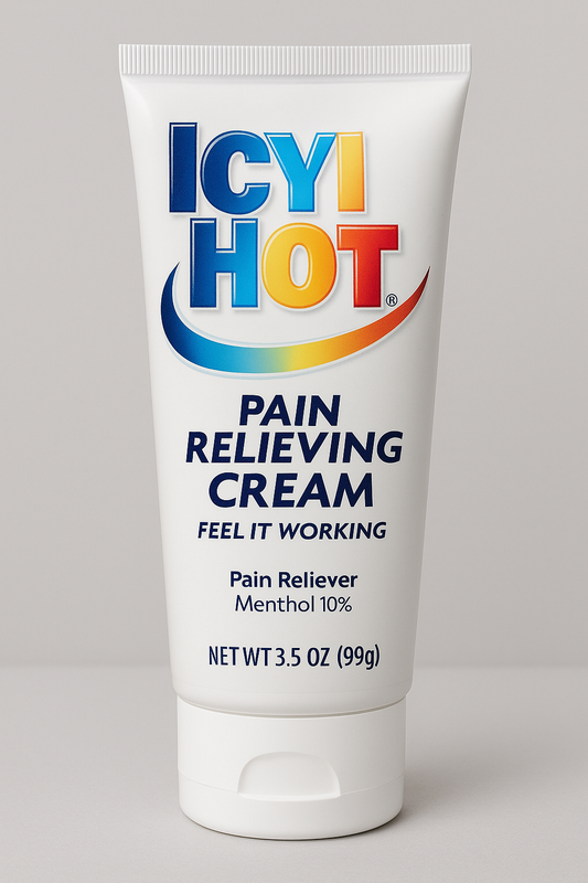 Icy Hot Pain Relieving Cream – Soulajman Rapid Doulè Misk ak Ren