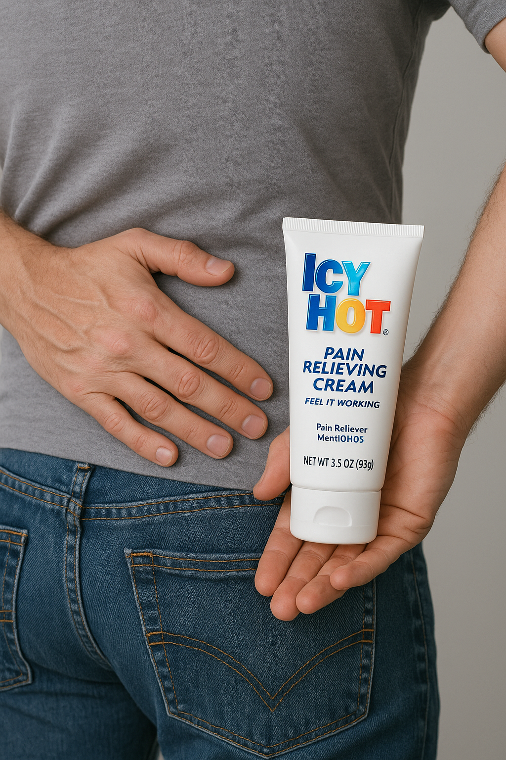Icy Hot Pain Relieving Cream – Soulajman Rapid Doulè Misk ak Ren