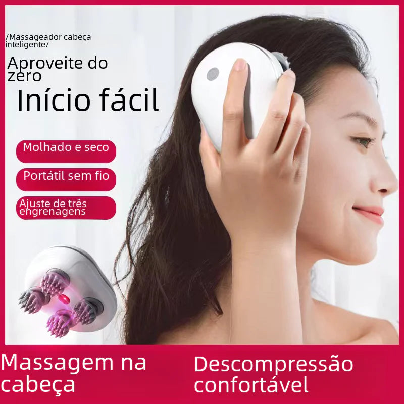 Mini Smart Electric Scalp Massager)