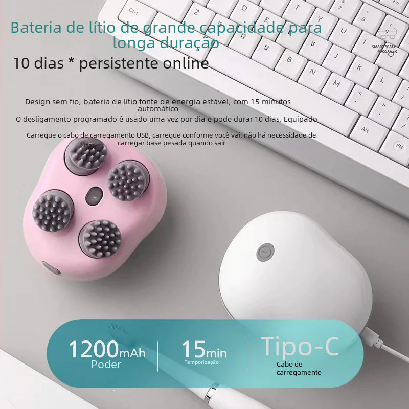 Mini Smart Electric Scalp Massager)